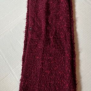 Cuddl Duds Infinity Scarf Women's One Size Red Knit SOFT Winter Layer